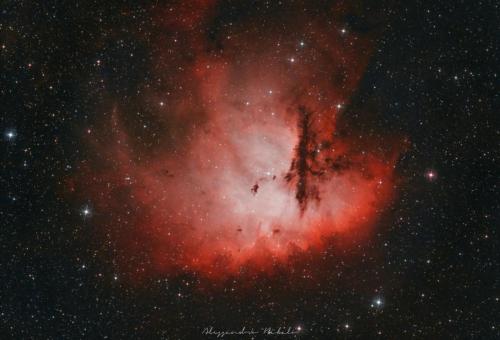 Nebulosa NGC 281, detta Pacman